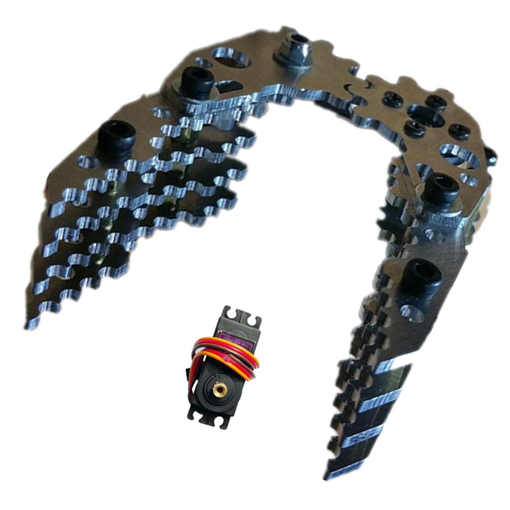 G6 DIY Metal Robotic Robot Standard Claw Gripper Kit MG-996R Servo Silver