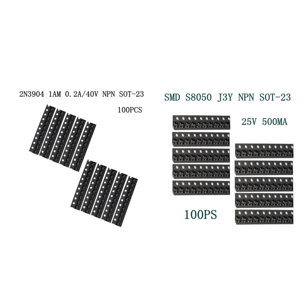 100Pcs 2N3904 SOT-23 J3Y S8050 SMD NPN Transistor SMD S8080 J3Y