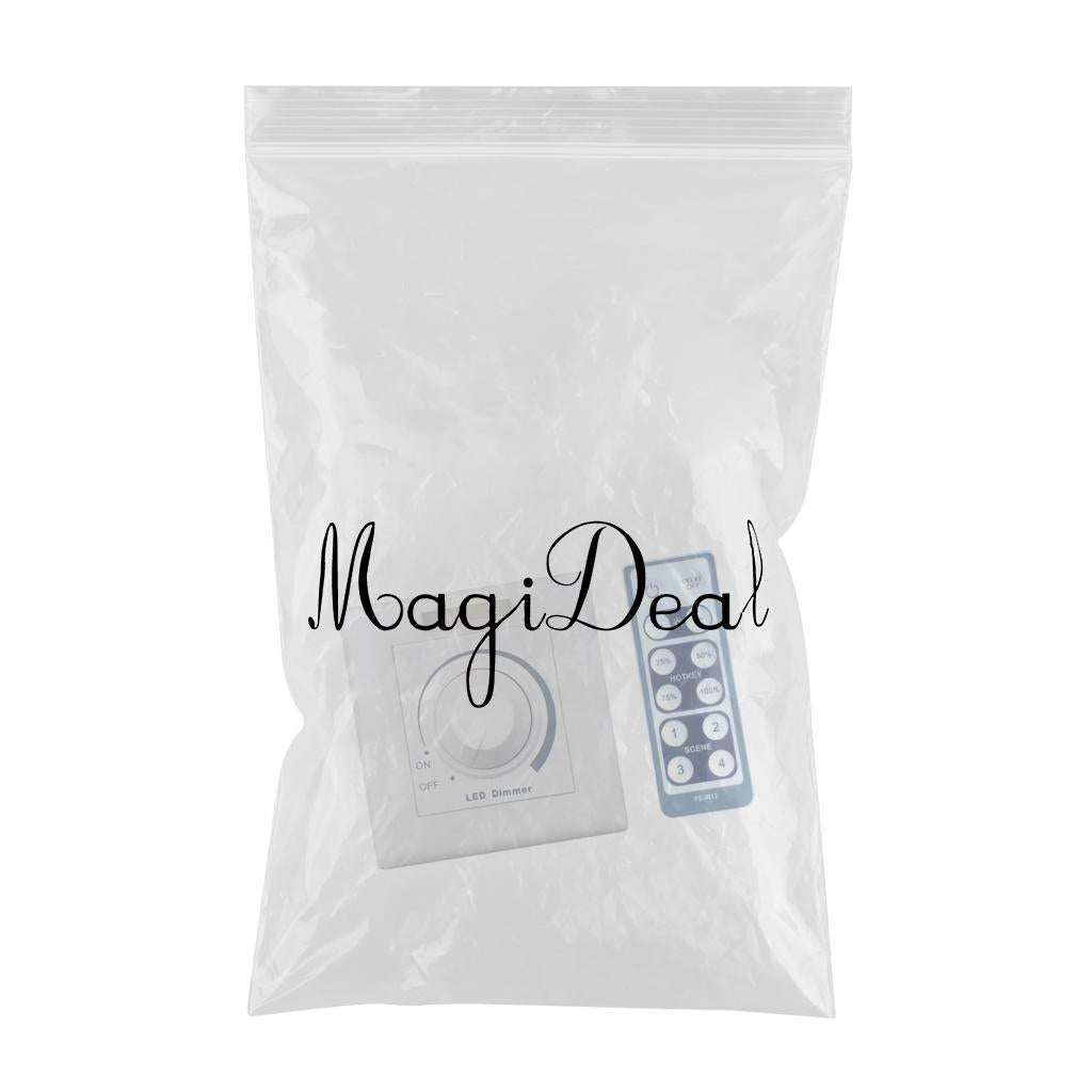 150W Rotary LED Dimmer Switch IR Wireless Remote Control For Power Supply