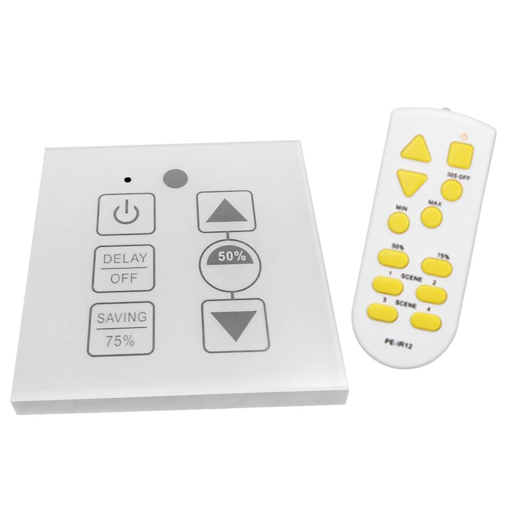 100W IR Control Led Touch Switch Panel Stepless Controller Led Dimmer