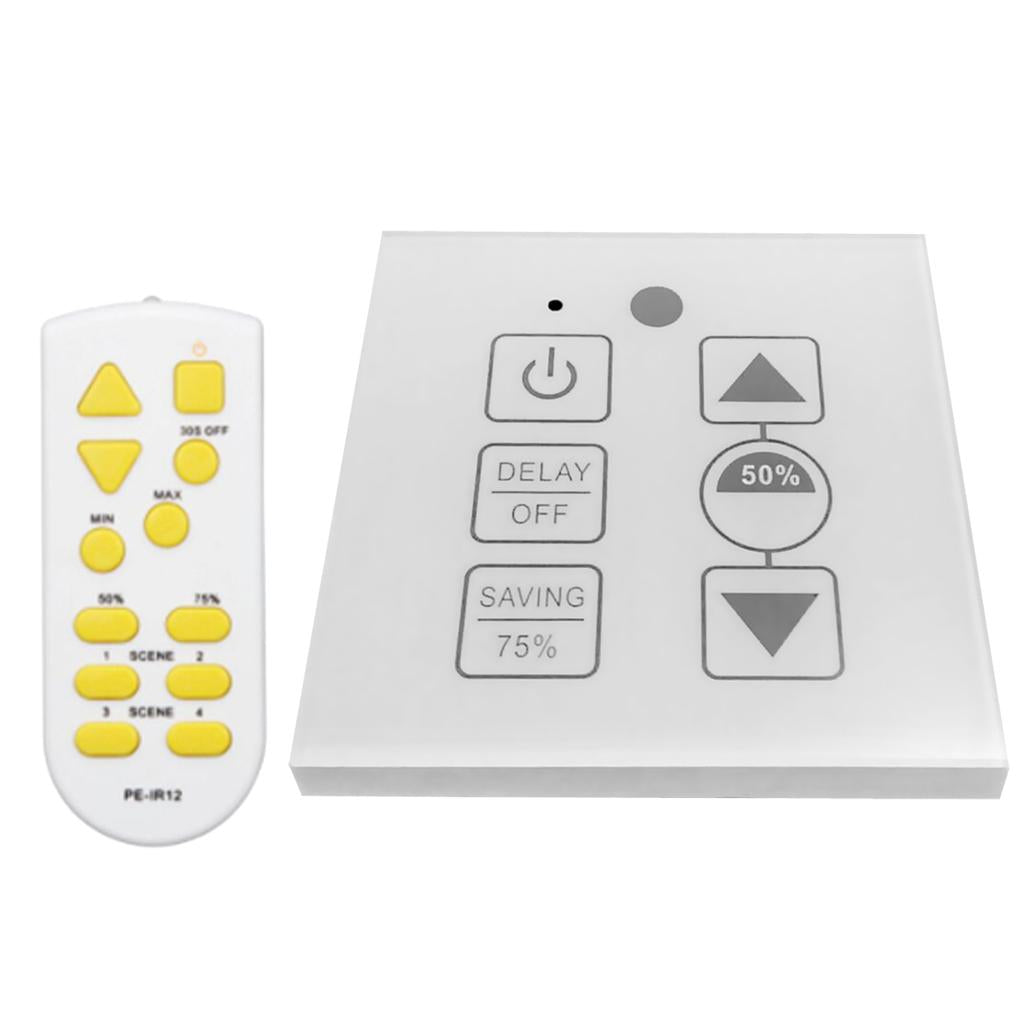 100W IR Control Led Touch Switch Panel Stepless Controller Led Dimmer