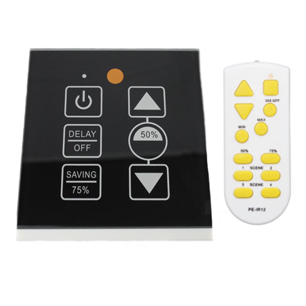 300W IR Control Led Touch Switch Panel Stepless Controller Led Dimmer