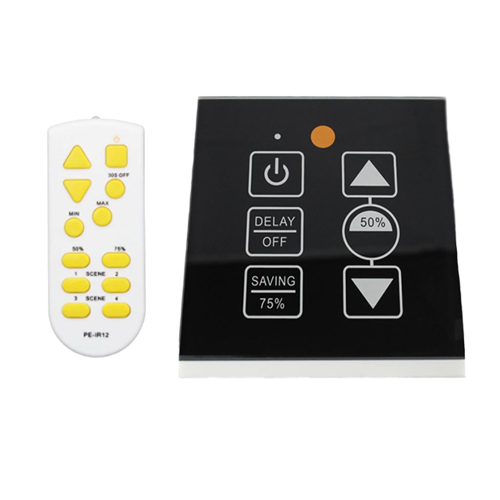 300W IR Control Led Touch Switch Panel Stepless Controller Led Dimmer