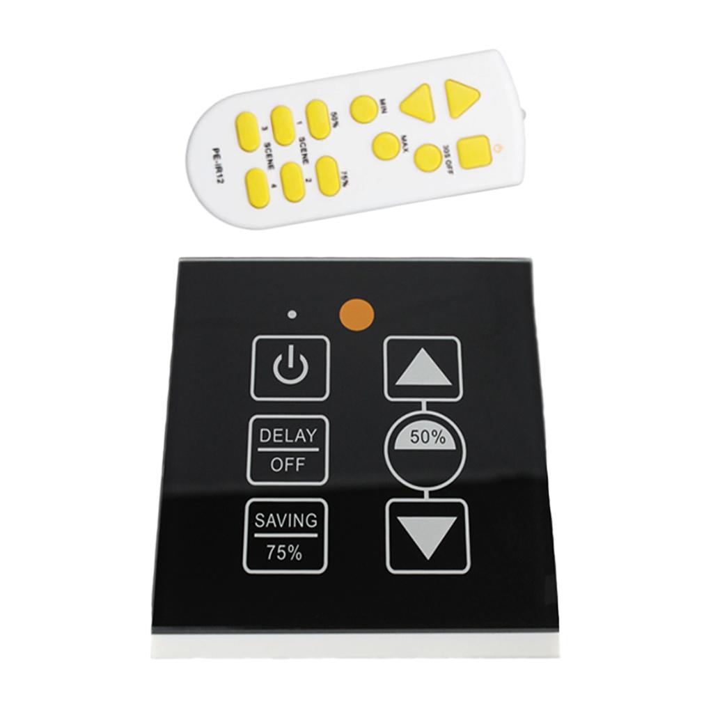 300W IR Control Led Touch Switch Panel Stepless Controller Led Dimmer