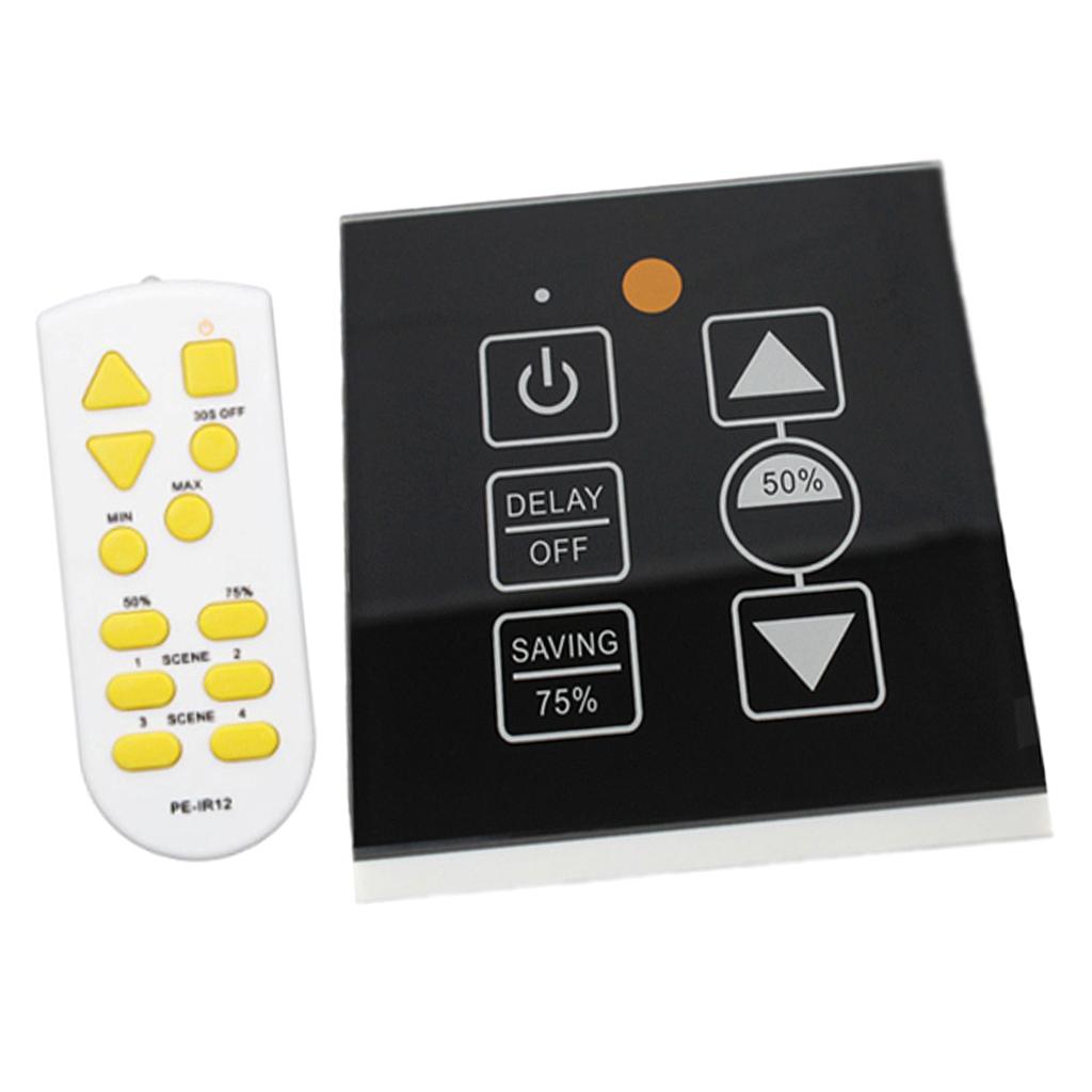 150W IR Control Led Touch Switch Panel Stepless Controller Led Dimmer