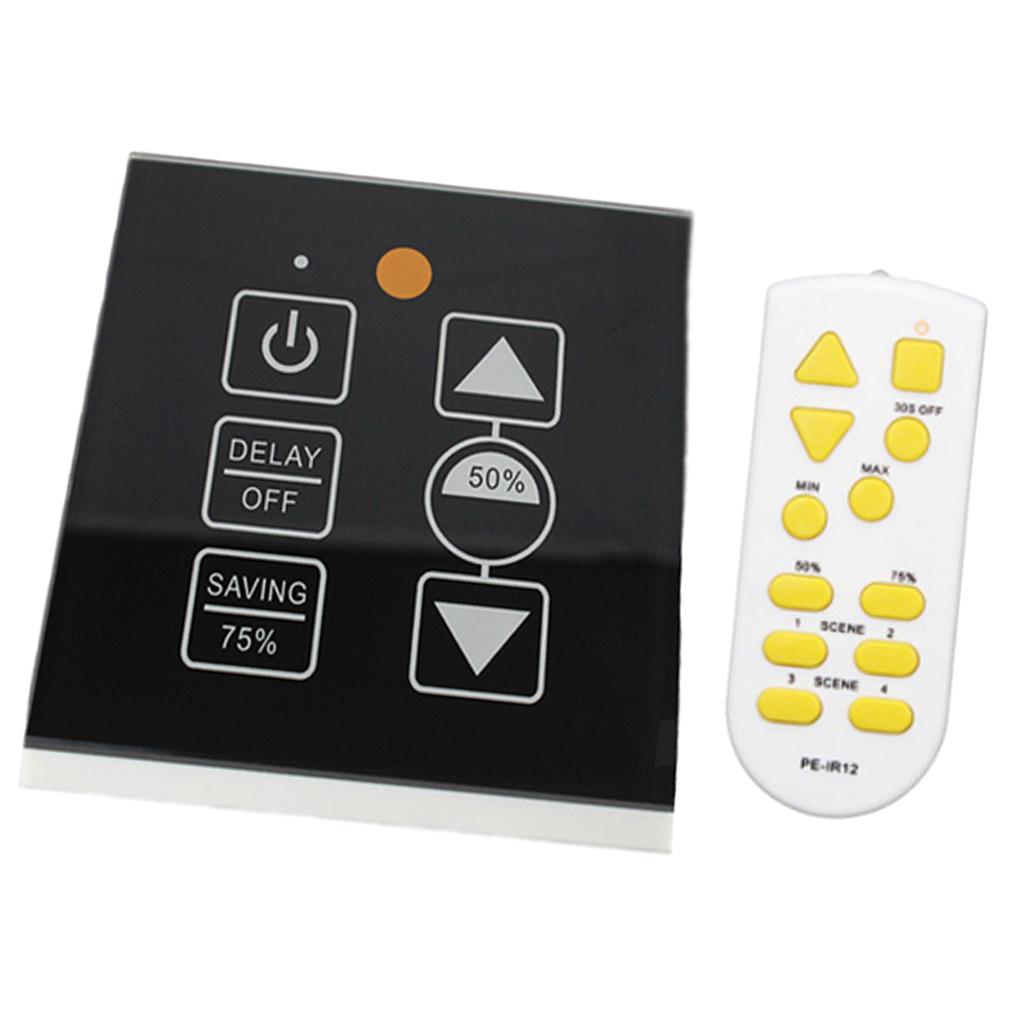 150W IR Control Led Touch Switch Panel Stepless Controller Led Dimmer
