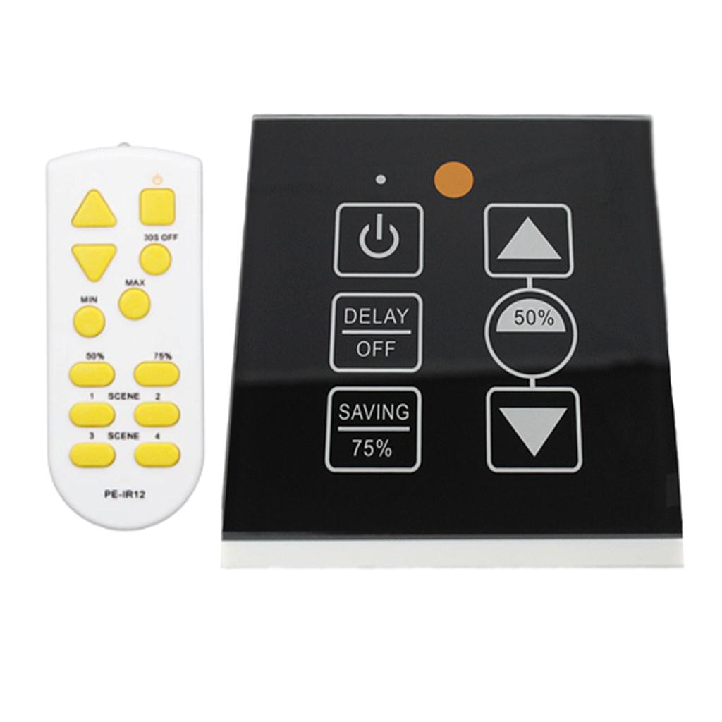 150W IR Control Led Touch Switch Panel Stepless Controller Led Dimmer