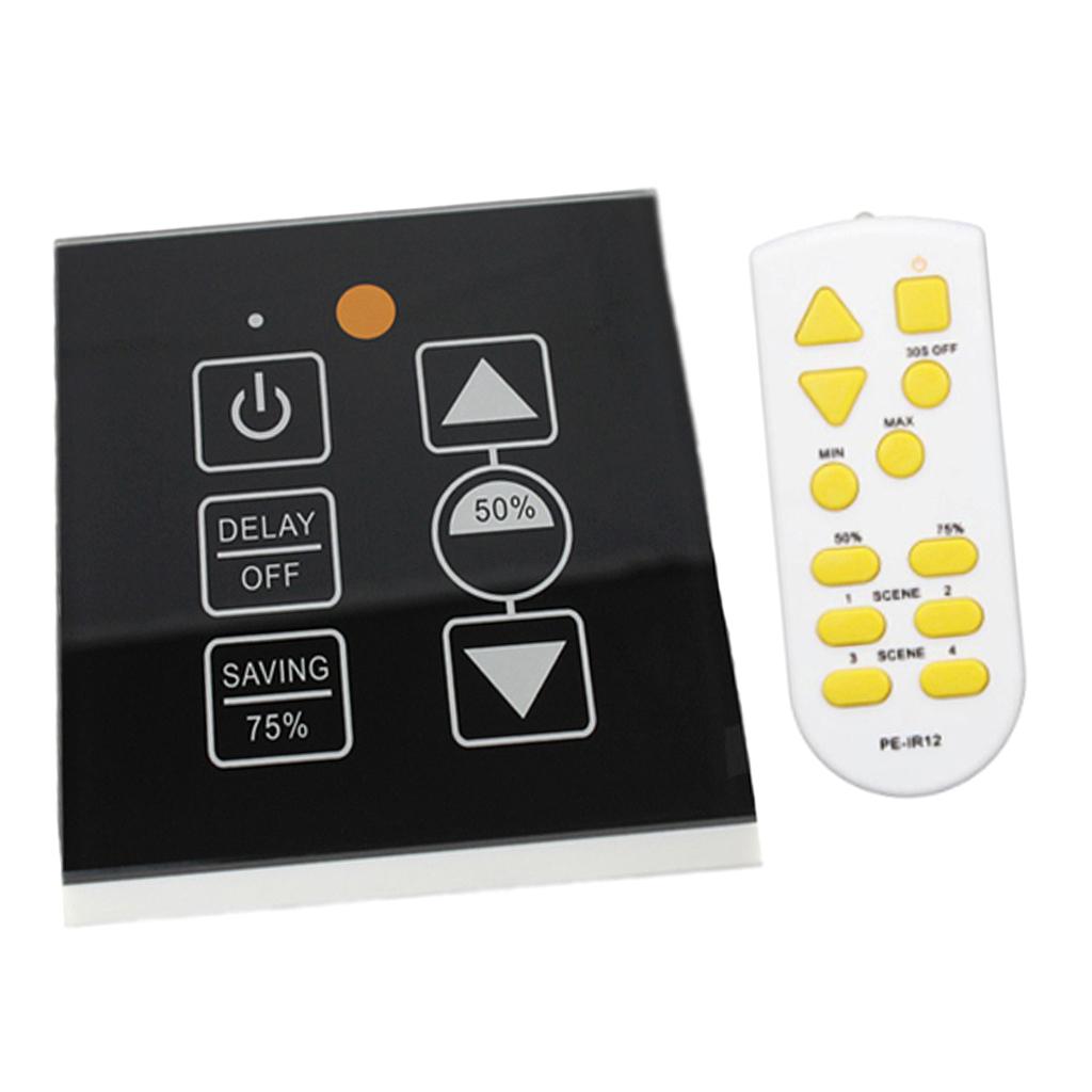 150W IR Control Led Touch Switch Panel Stepless Controller Led Dimmer