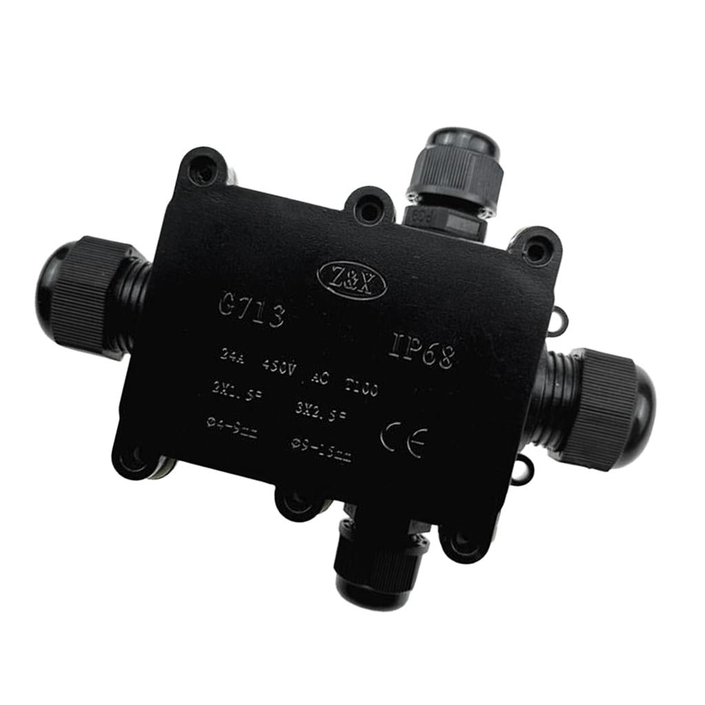 IP68 Plastic Electrical Junction Box Case Outdoor Terminal Block 4 Terminal