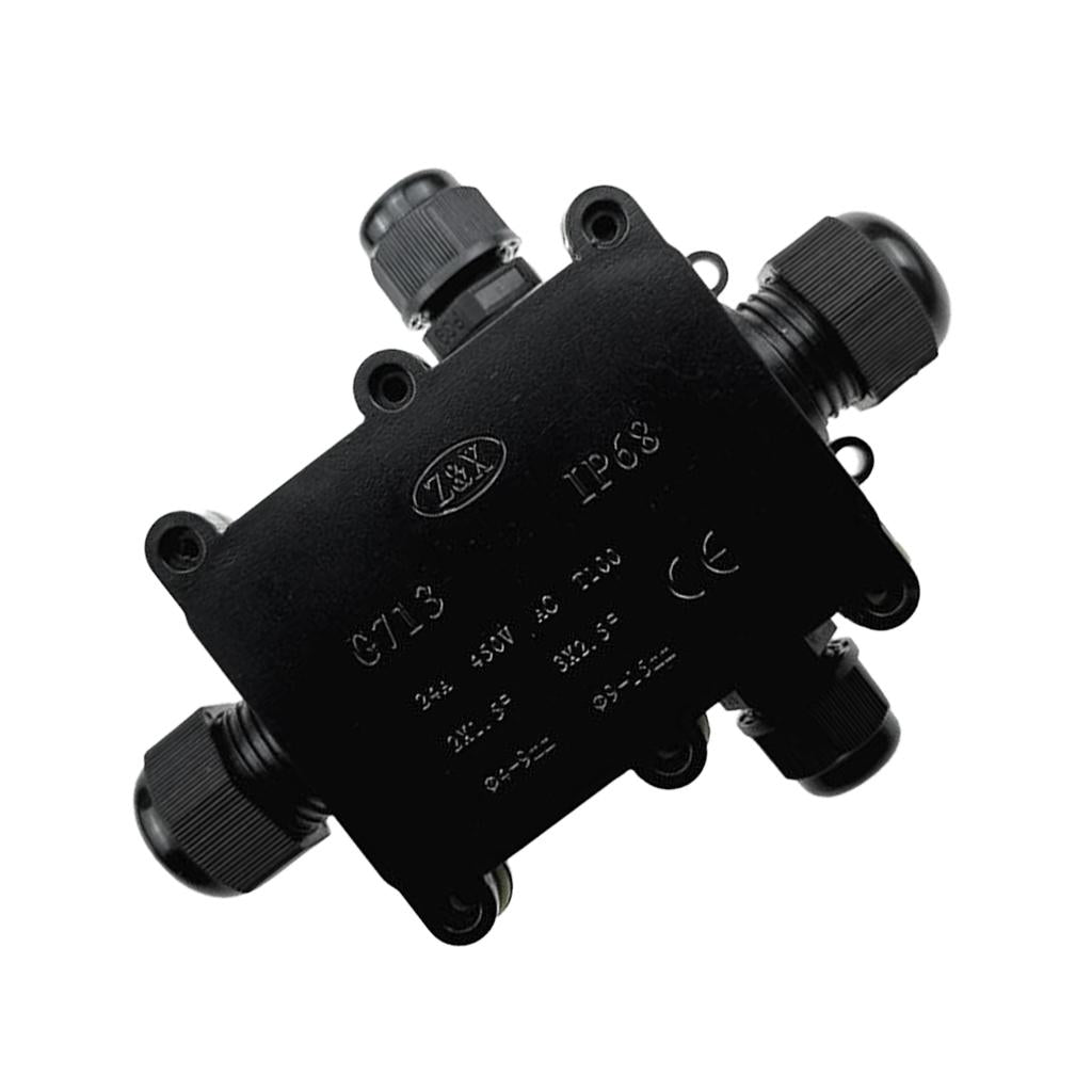 IP68 Plastic Electrical Junction Box Case Outdoor Terminal Block 4 Terminal