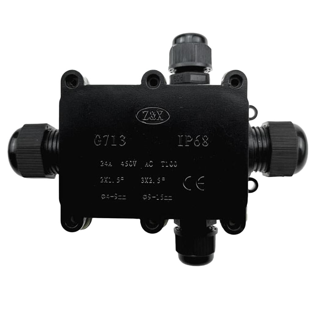 IP68 Plastic Electrical Junction Box Case Outdoor Terminal Block 4 Terminal