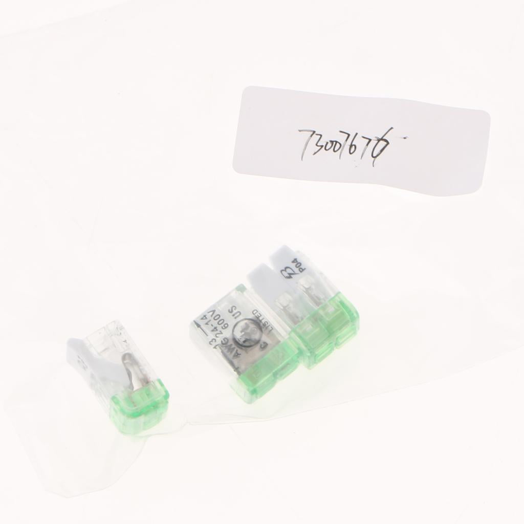 3x 450V/600V 32A Spring Terminal Blocks Strip Barrier Quick Connector 2P