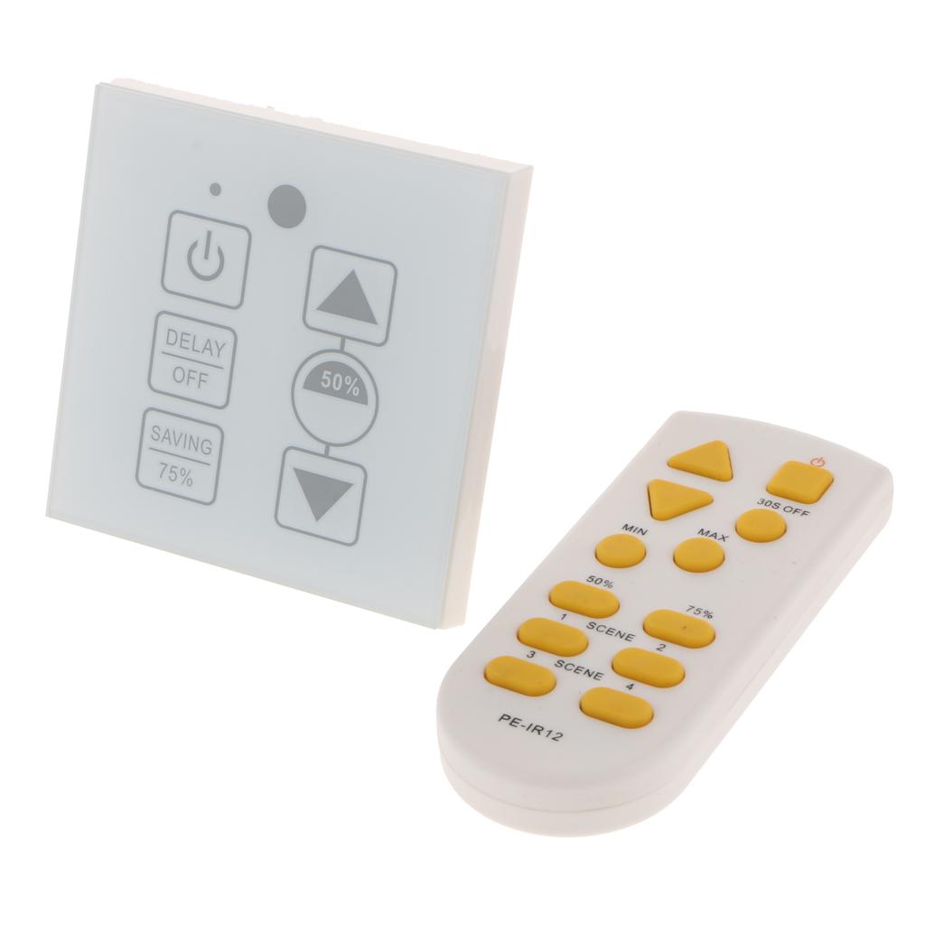 Touch LED PWM Dimmer Dimmable Switch IR Remote Control For Light Strip Bar