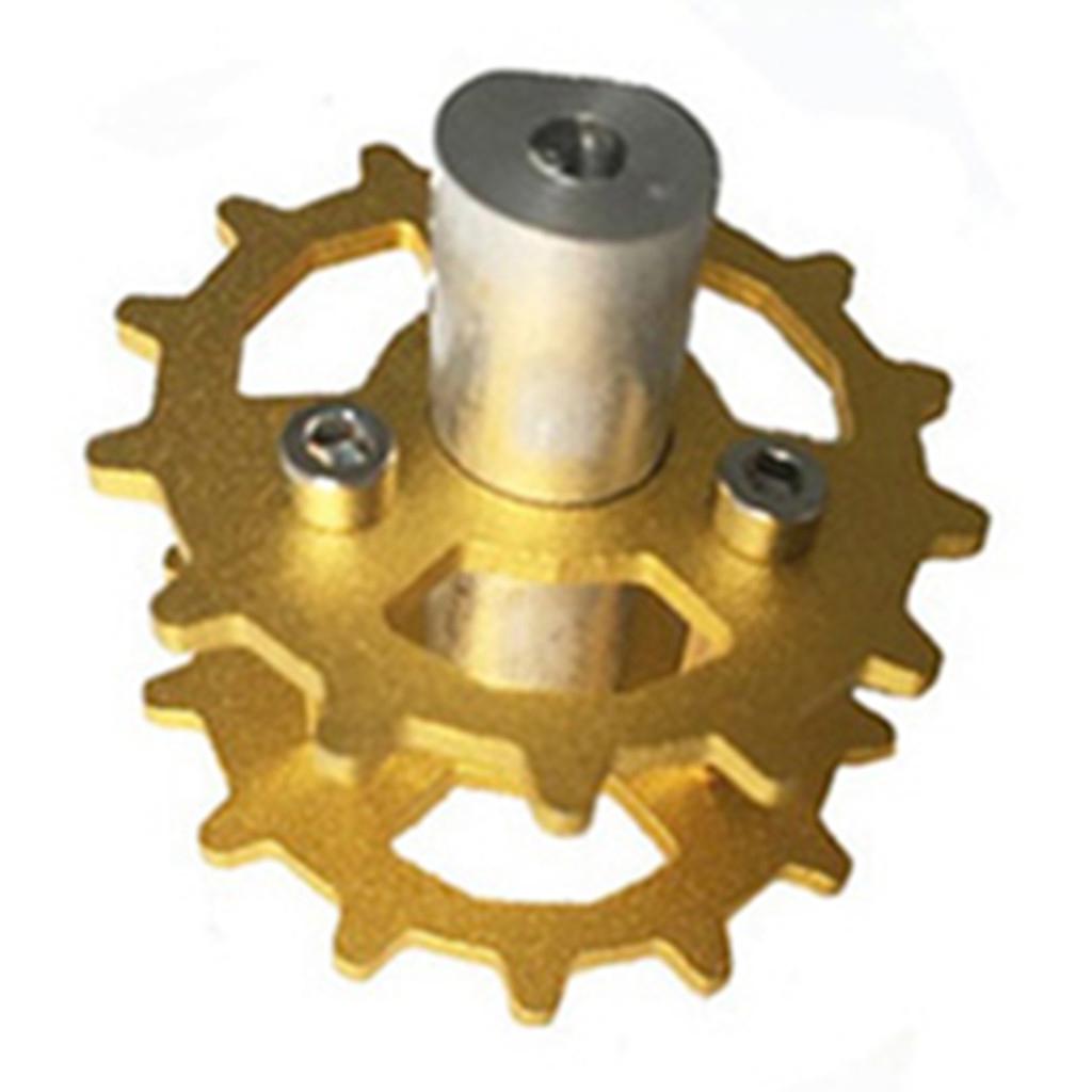 TWS-03 Metal Crawler Driving Wheel with Coupler for Tank Car Chassis Gold