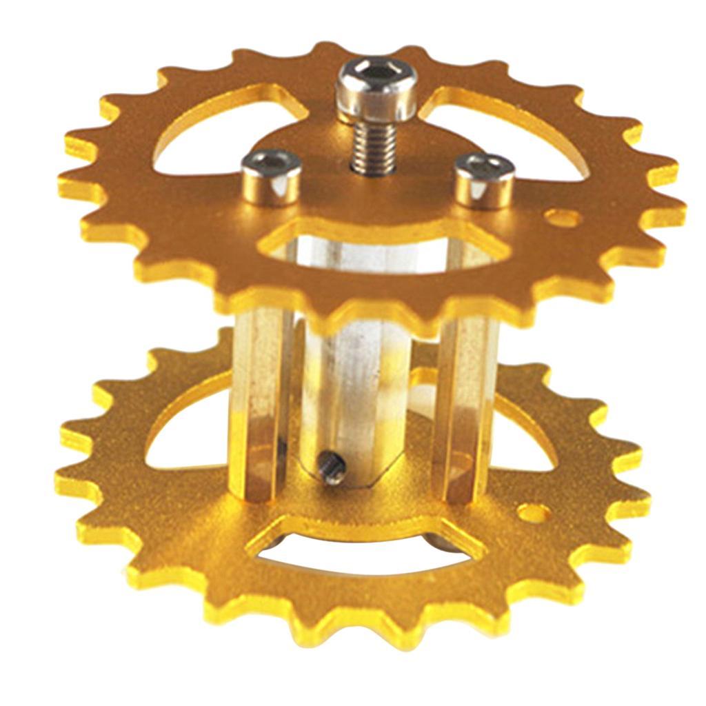TWS-03 Metal Crawler Driving Wheel with Coupler for Tank Car Chassis Gold