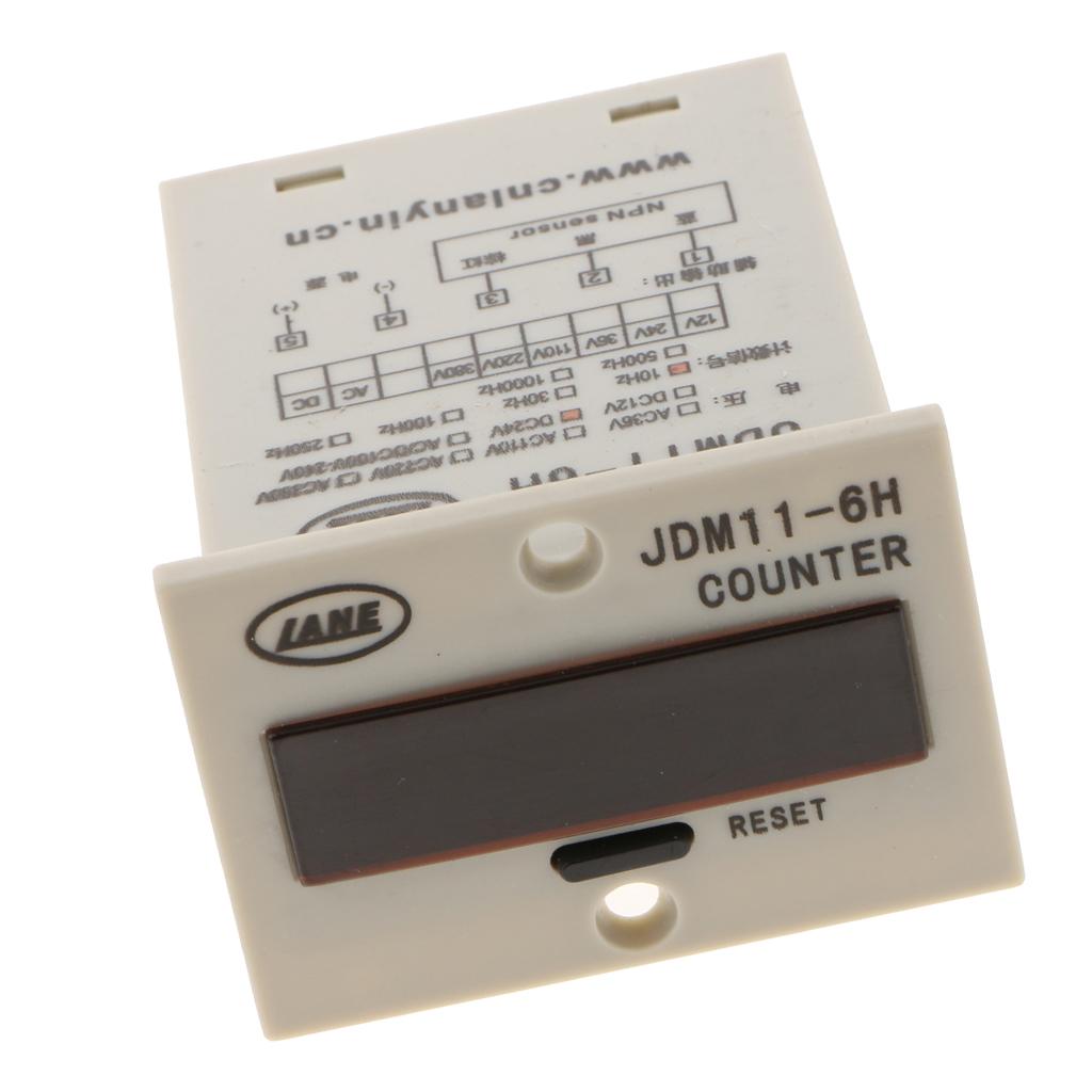 JDM11-6H Electronic Counter Sensor LED Display five pin AC220V