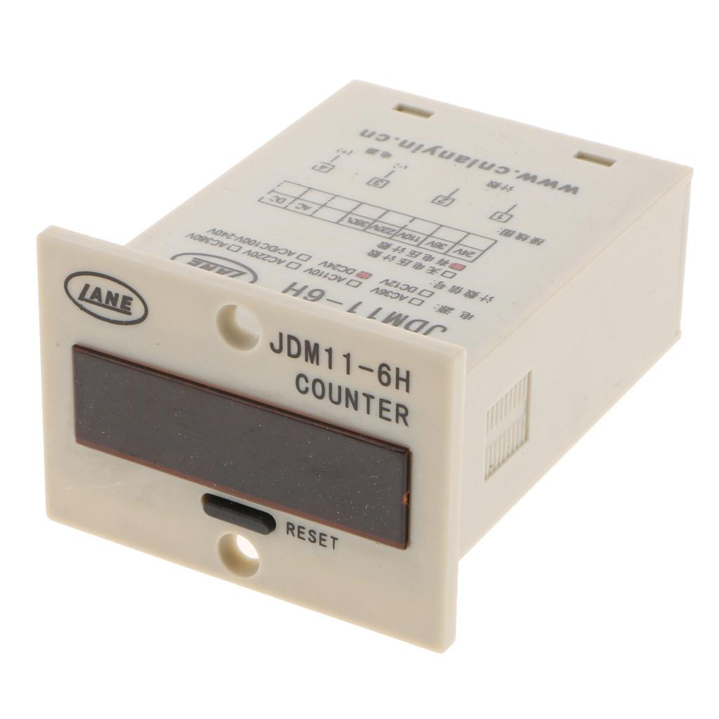 JDM11-6H Electronic Counter Sensor LED Display four pin DC24V