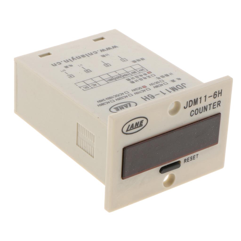 JDM11-6H Electronic Counter Sensor LED Display four pin DC24V