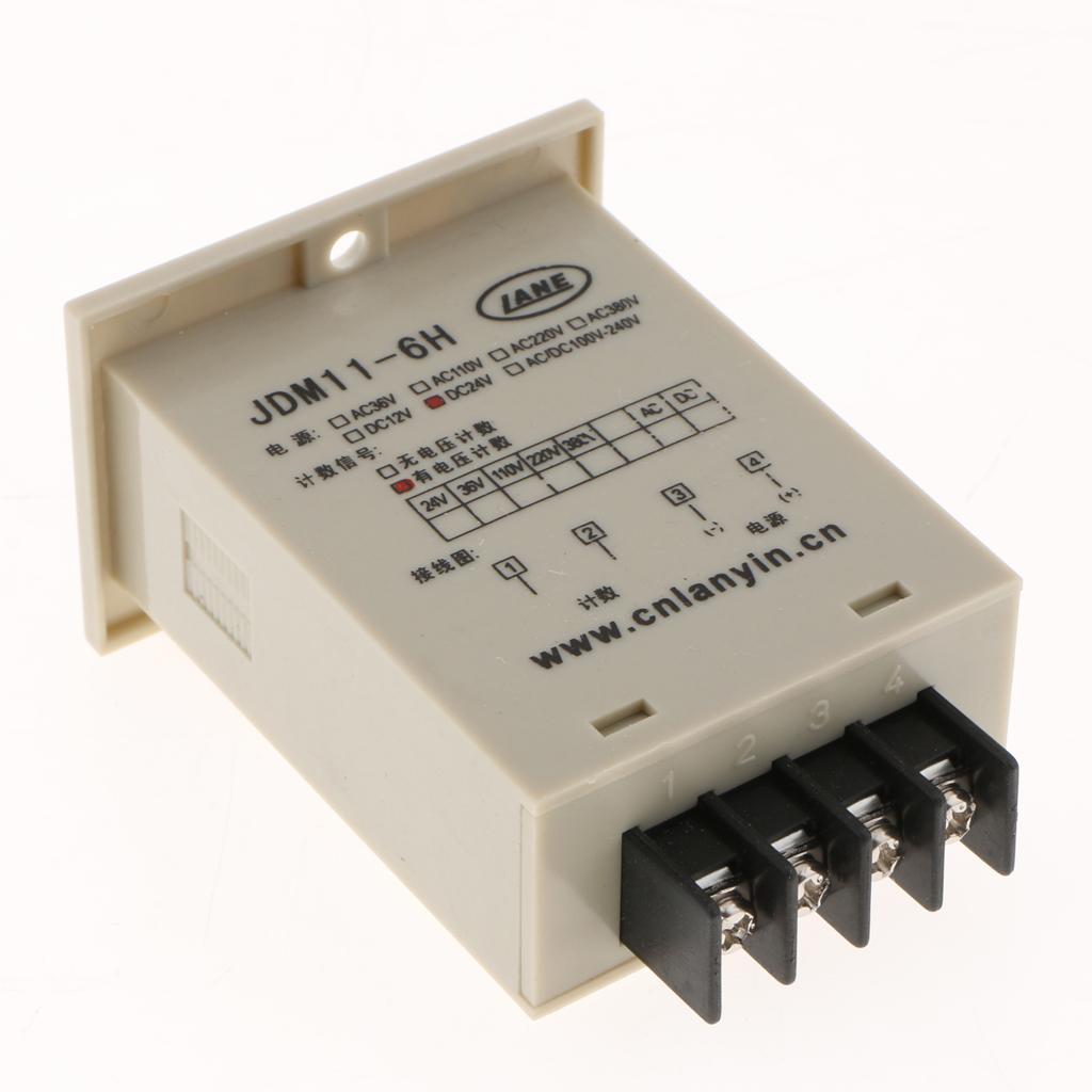 JDM11-6H Electronic Counter Sensor LED Display four pin DC24V
