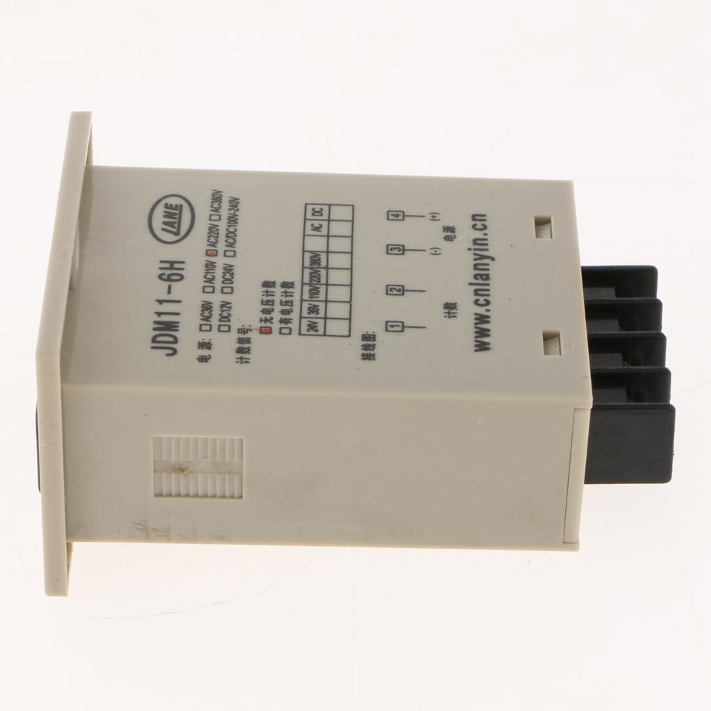 JDM11-6H Electronic Counter Sensor LED Display four pin AC220V