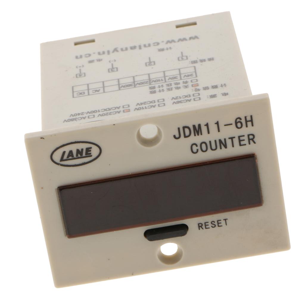 JDM11-6H Electronic Counter Sensor LED Display four pin AC220V