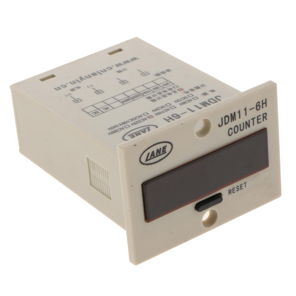 JDM11-6H Electronic Counter Sensor LED Display four pin AC220V