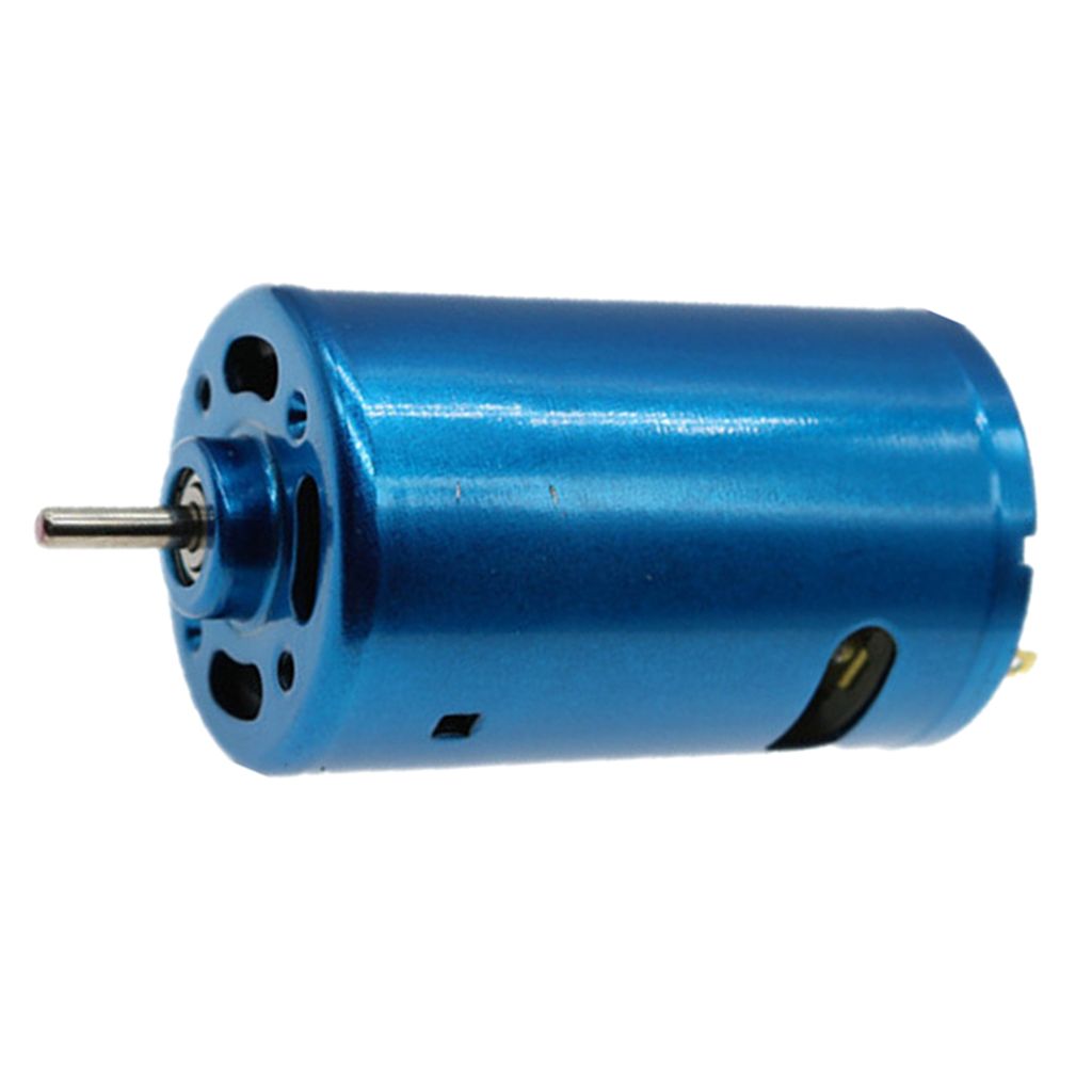 DC 895 Motor Ball Bearing High Speed Large Torque Gear Motor 12-24V Blue