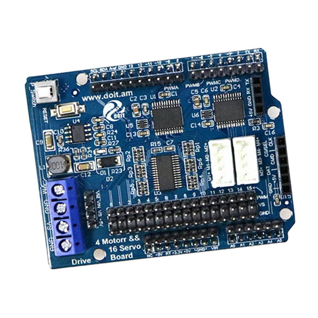 2/4 DC Motor 16-Way Servo Drive Board Arduino Motor Drive Board