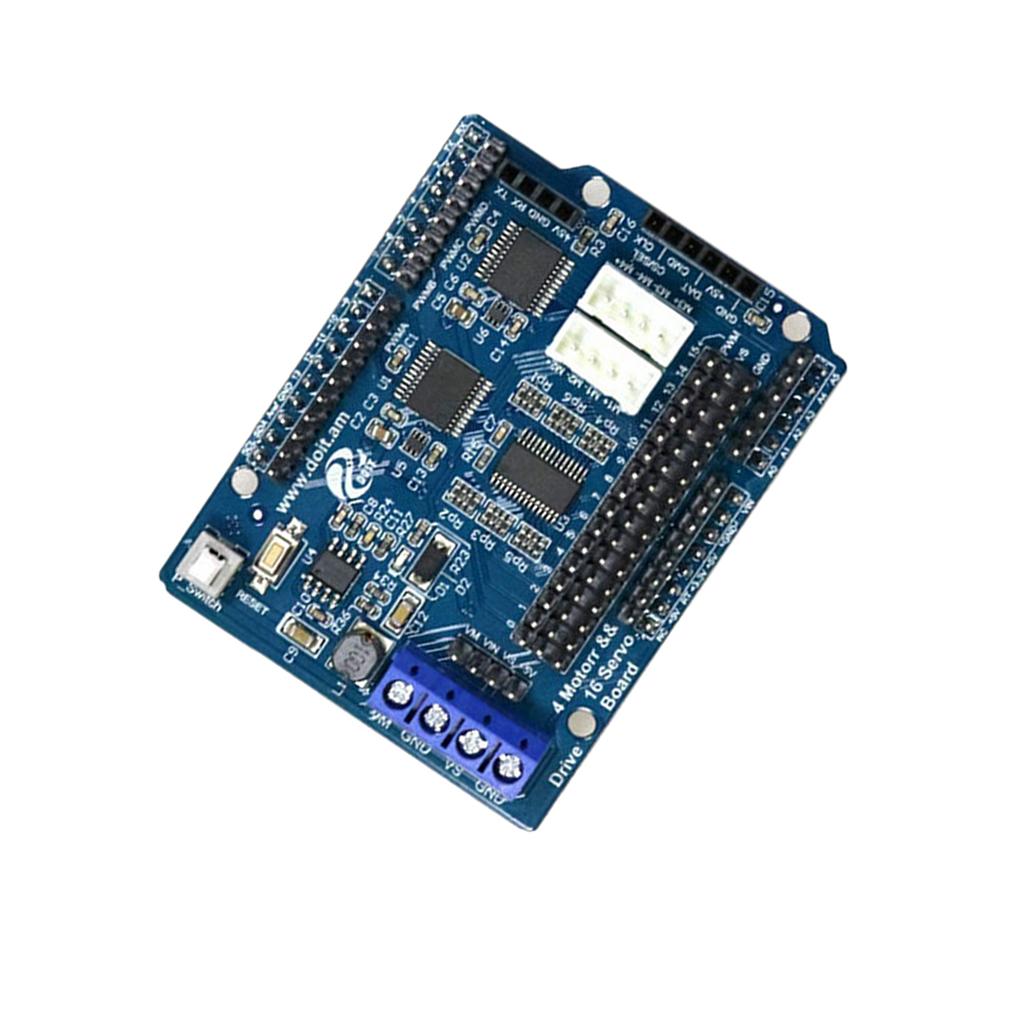 2/4 DC Motor 16-Way Servo Drive Board Arduino Motor Drive Board+BT Module