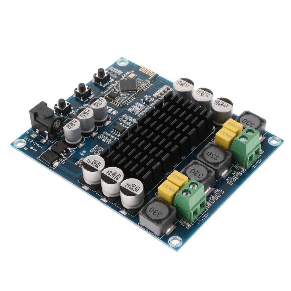 TPA3116D2 Wireless BT 4.0 Dual Channel 120W+120W Audio Receiver Digital Amplifier Board DC 12V-24V for DIY Home Sound Car Audio