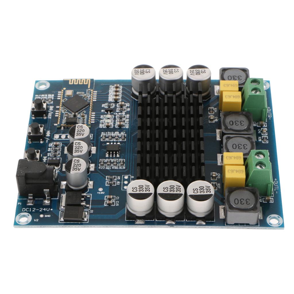 TPA3116D2 Wireless BT 4.0 Dual Channel 120W+120W Audio Receiver Digital Amplifier Board DC 12V-24V for DIY Home Sound Car Audio