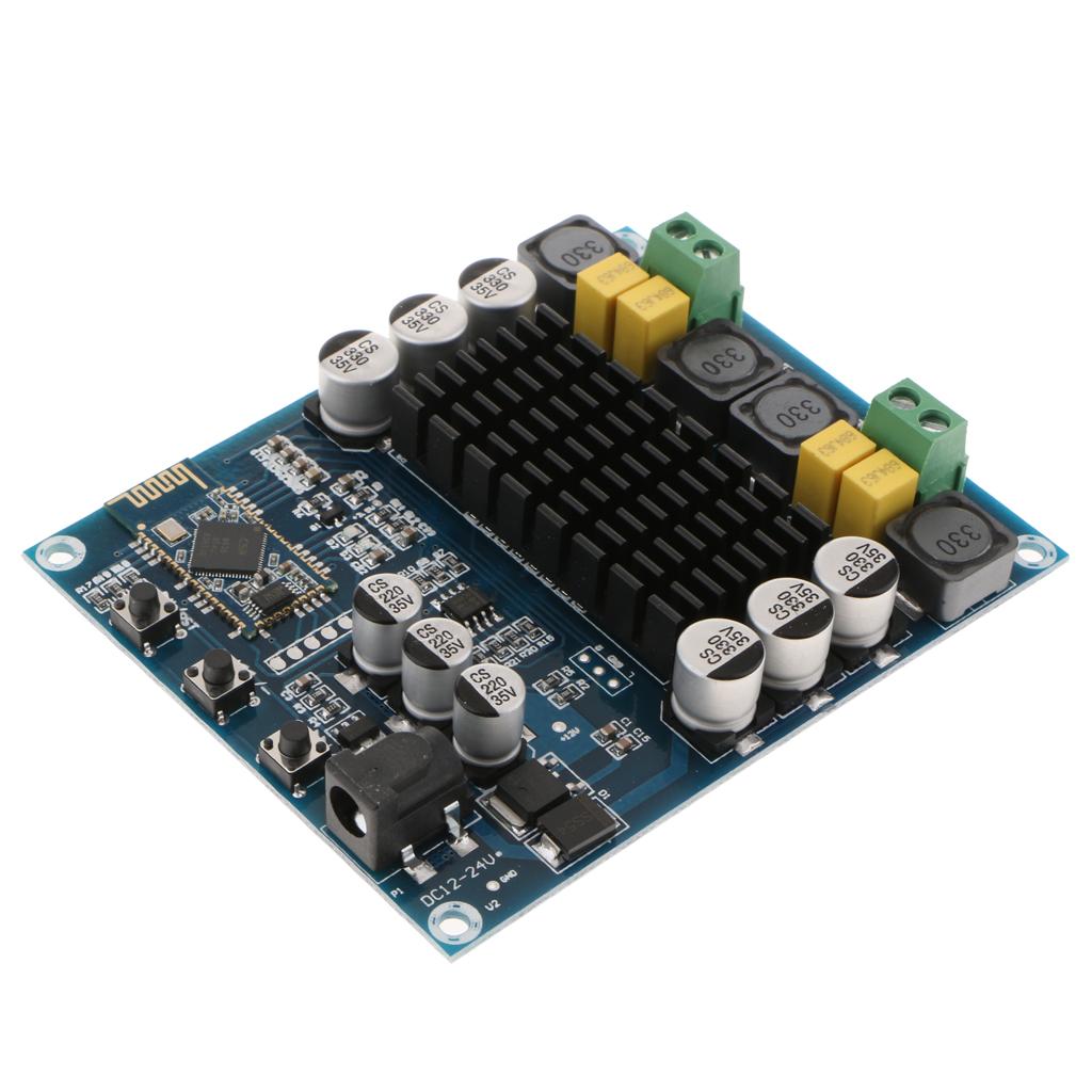 TPA3116D2 Wireless BT 4.0 Dual Channel 120W+120W Audio Receiver Digital Amplifier Board DC 12V-24V for DIY Home Sound Car Audio