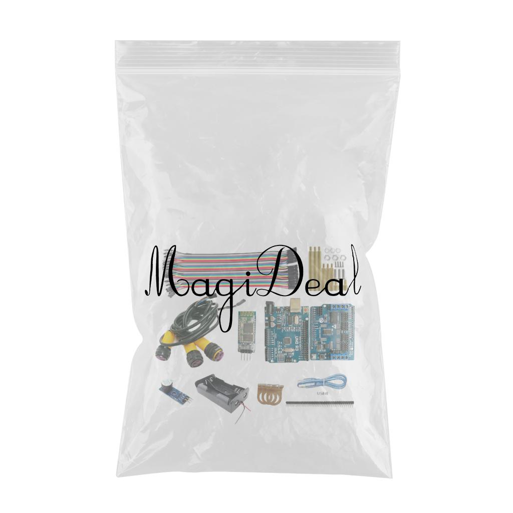 Arduino BT Control Starter Kit with Infrared Obstacle Avoidance Sensor Compatible with Arduino R3
