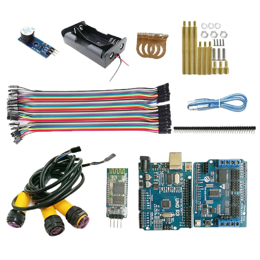 Arduino BT Control Starter Kit with Infrared Obstacle Avoidance Sensor Compatible with Arduino R3