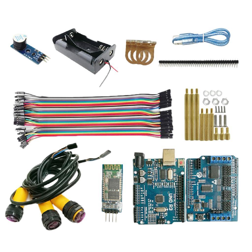 Arduino BT Control Starter Kit with Infrared Obstacle Avoidance Sensor Compatible with Arduino R3