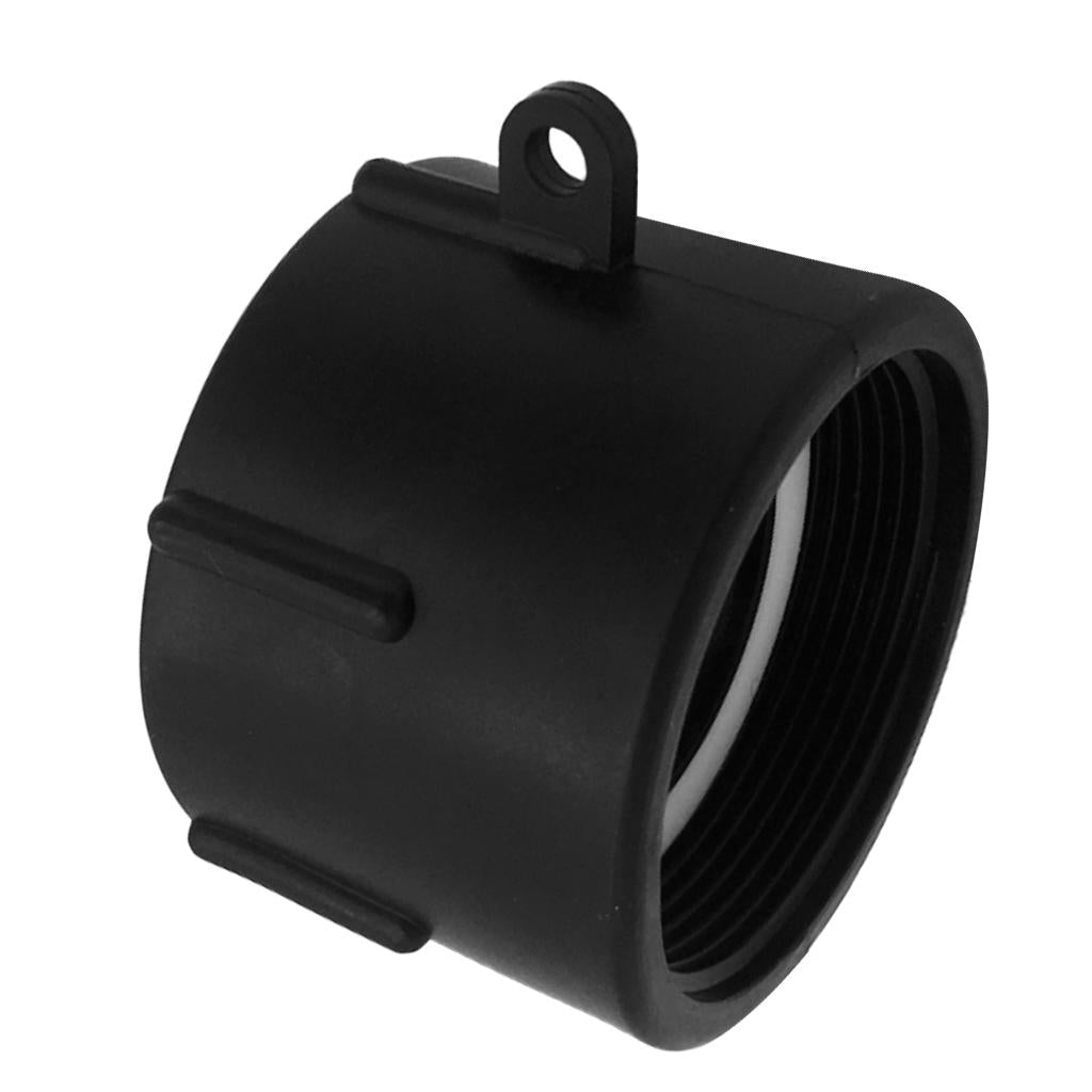 Plastic Black 1000L IBC Water Tank Hose Adapter Hose Connectors Fittings fine thread 66mm