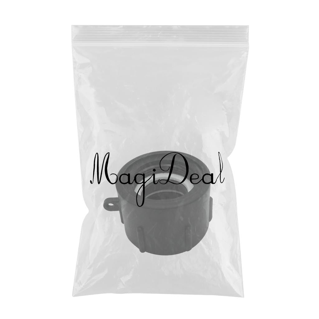 Plastic Black 1000L IBC Water Tank Hose Adapter Hose Connectors Fittings fine thread 50mm