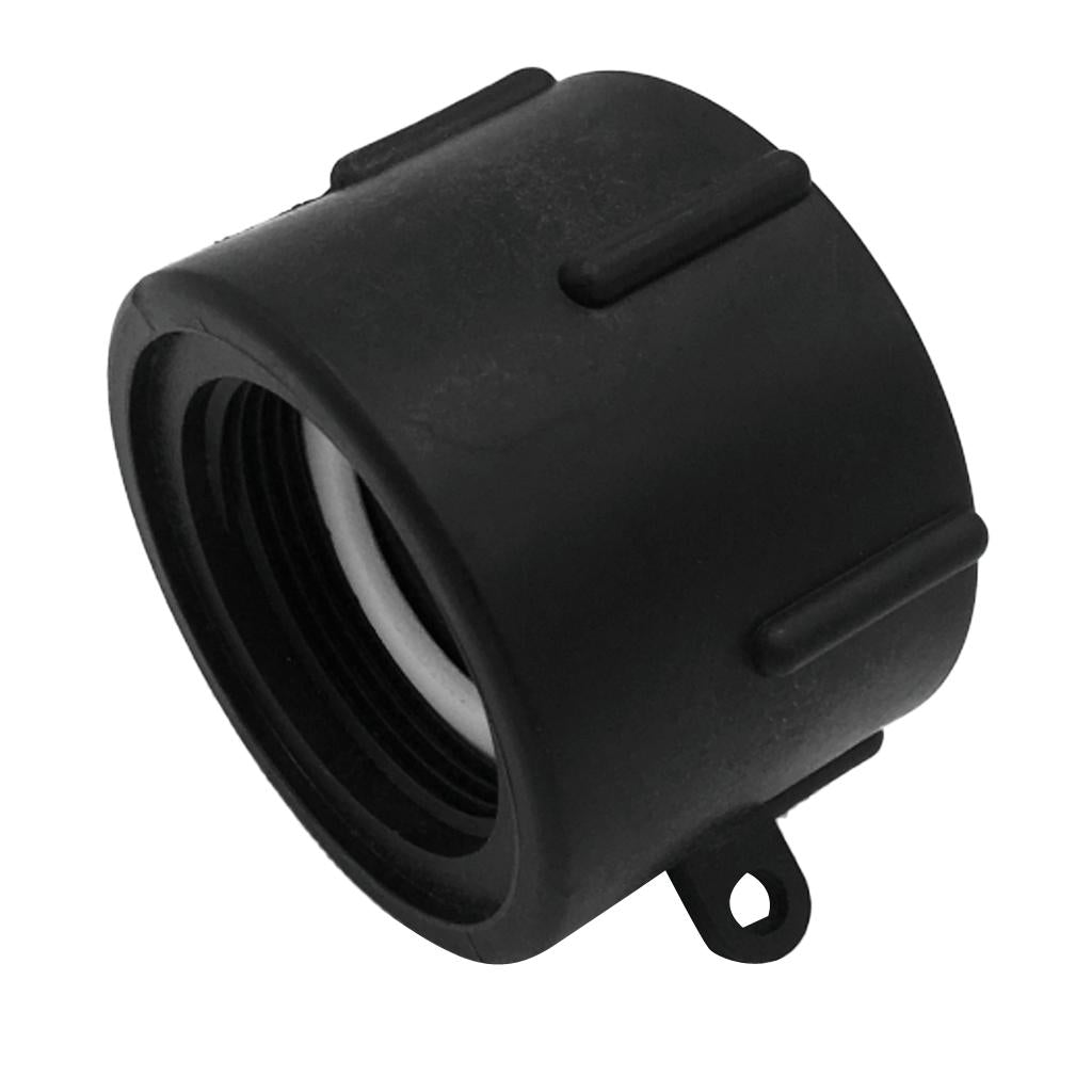 Plastic Black 1000L IBC Water Tank Hose Adapter Hose Connectors Fittings fine thread 50mm