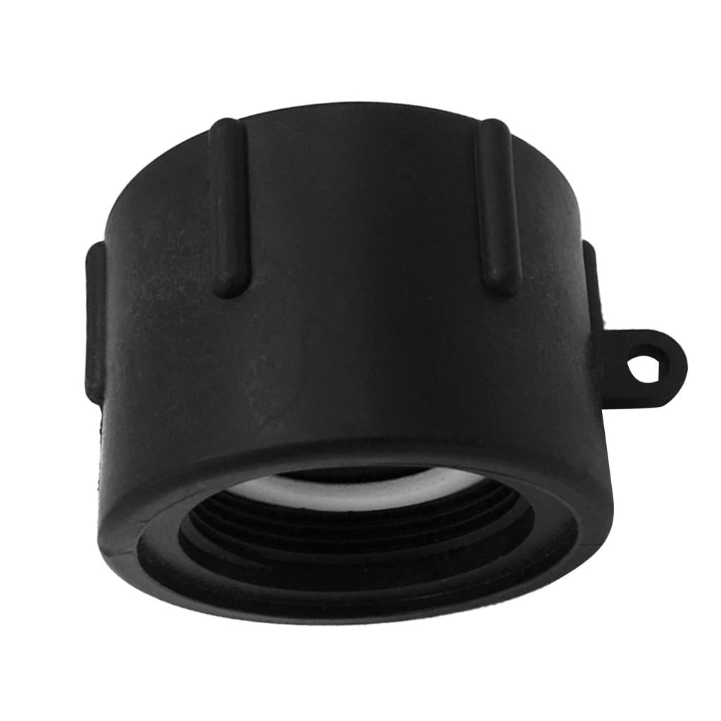 Plastic Black 1000L IBC Water Tank Hose Adapter Hose Connectors Fittings fine thread 50mm
