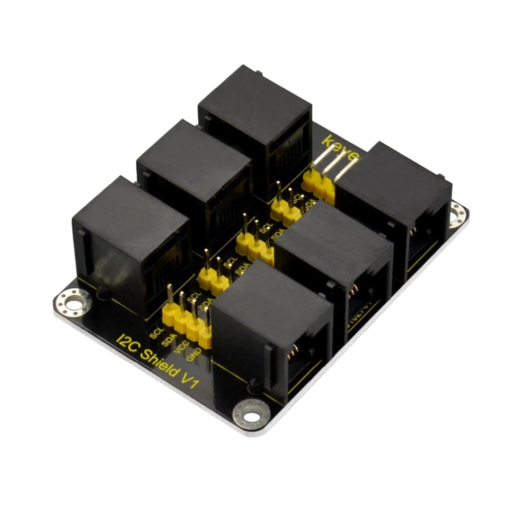 Keyestudio EASY Plug RJ11 IIC Interface Conversion Shield Compatible with Both EASY Plug Interface and 2.54mm Pitch Header Interface