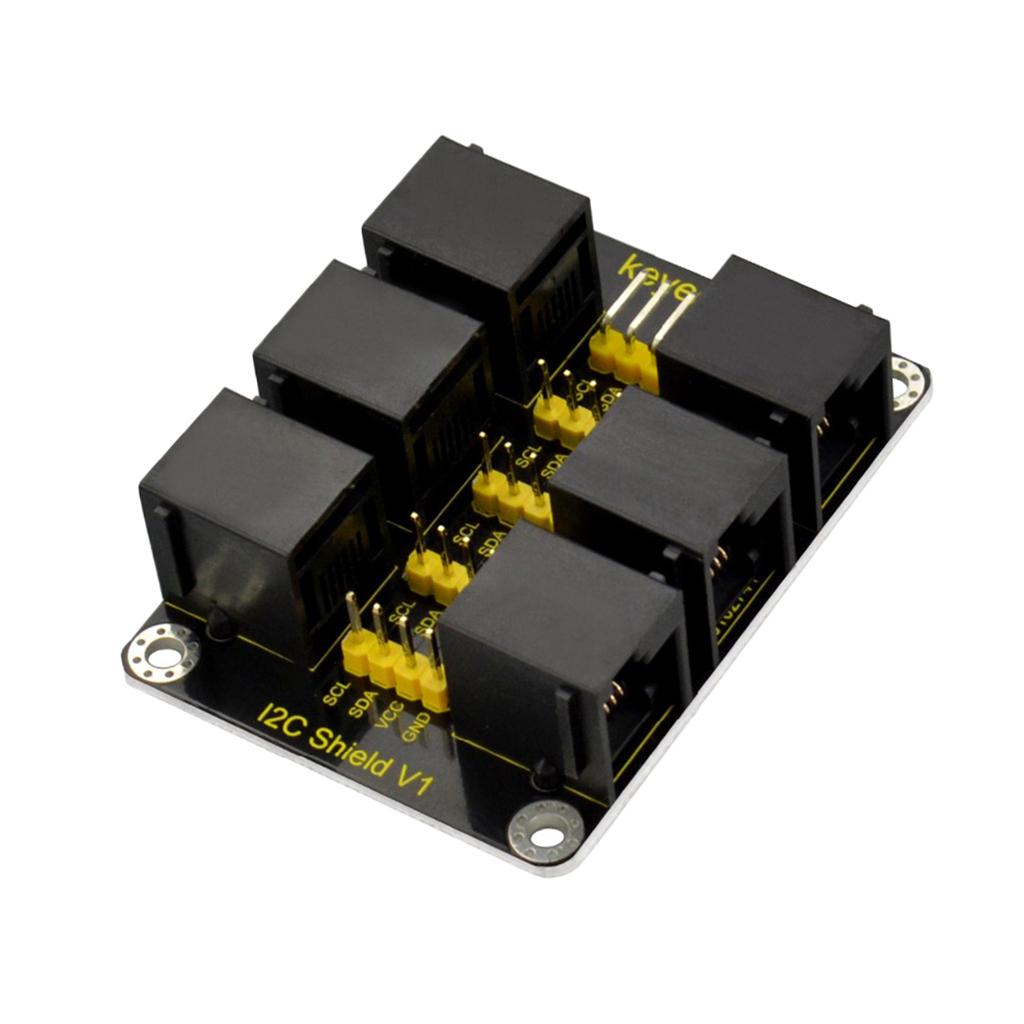 Keyestudio EASY Plug RJ11 IIC Interface Conversion Shield Compatible with Both EASY Plug Interface and 2.54mm Pitch Header Interface