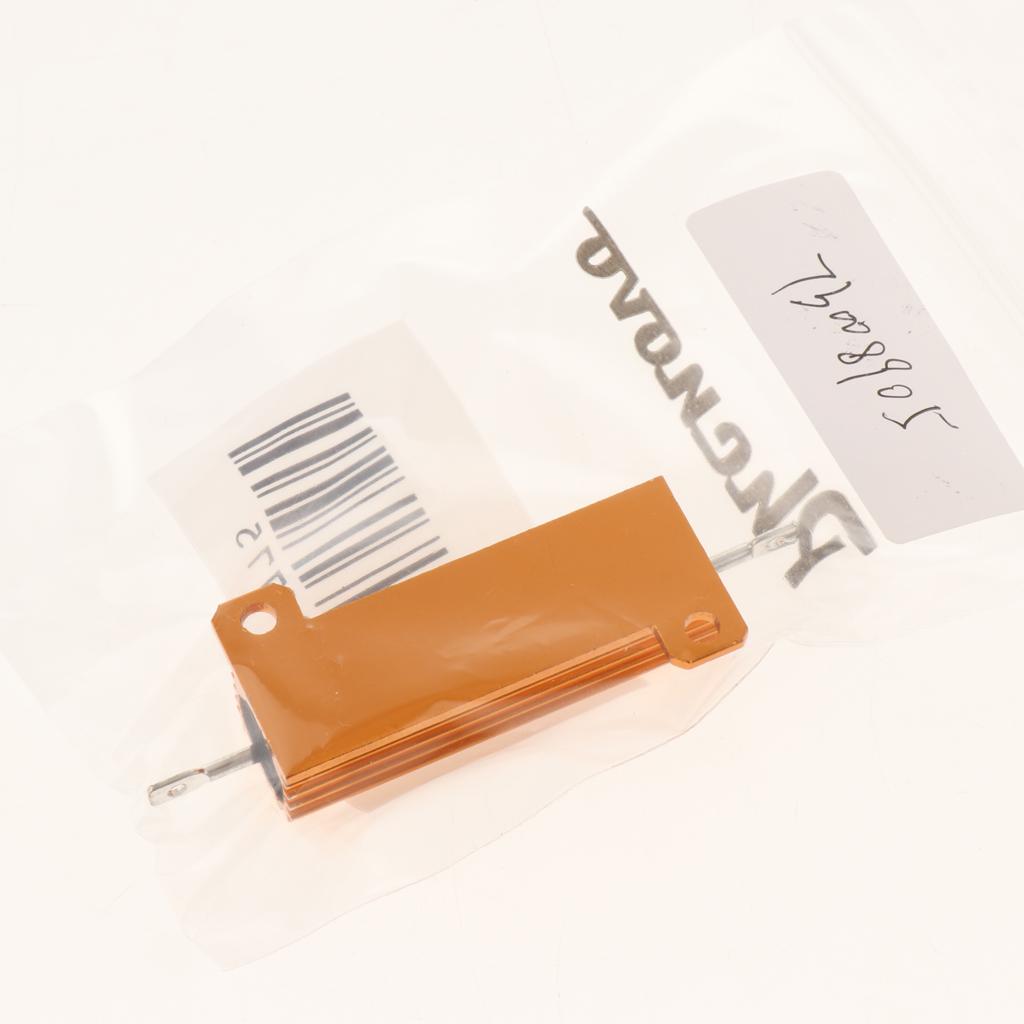 Gold Aluminum Shell resistor RX24 50W High Power Resistor For LED Bulb 0.5R