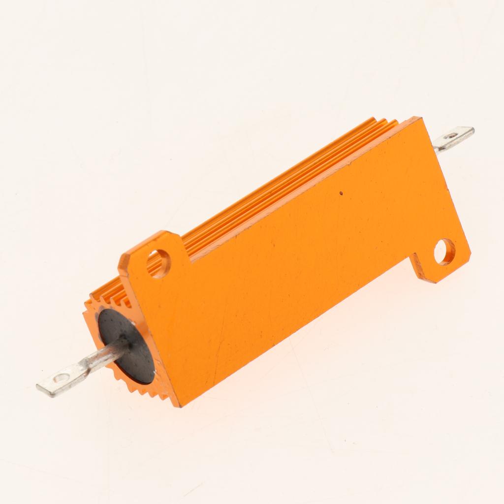 Gold Aluminum Shell resistor RX24 50W High Power Resistor For LED Bulb 1.5R