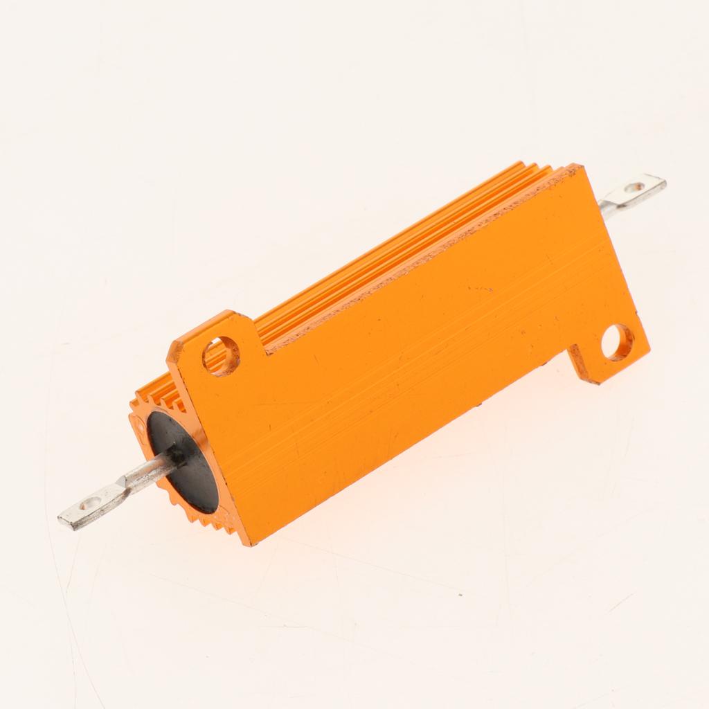 Gold Aluminum Shell resistor RX24 50W High Power Resistor For LED Bulb 2.5R