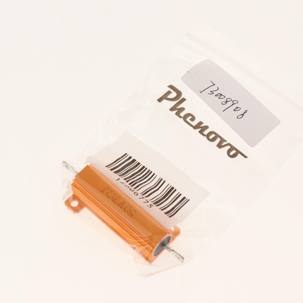 Gold Aluminum Shell resistor RX24 50W High Power Resistor For LED Bulb 3R