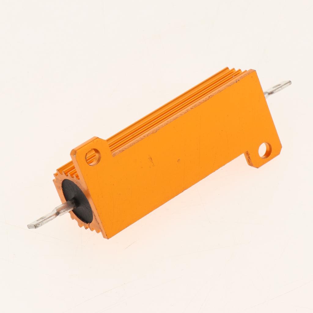 Gold Aluminum Shell resistor RX24 50W High Power Resistor For LED Bulb 3R