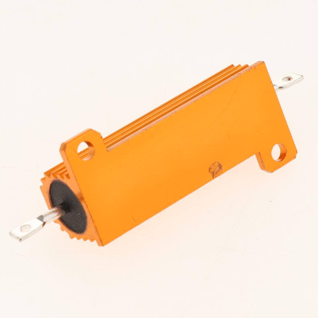 Gold Aluminum Shell resistor RX24 50W High Power Resistor For LED Bulb 5R