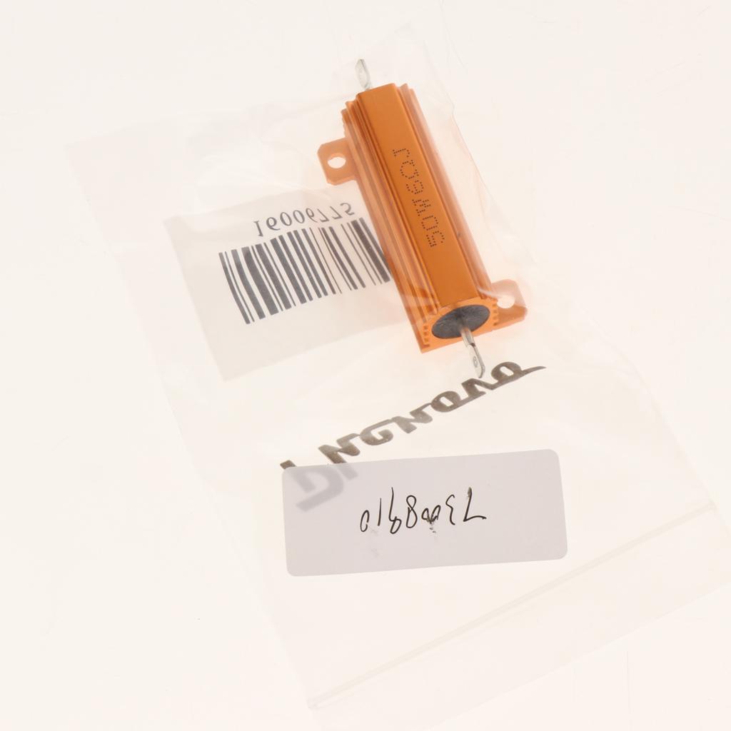 Gold Aluminum Shell resistor RX24 50W High Power Resistor For LED Bulb 6R