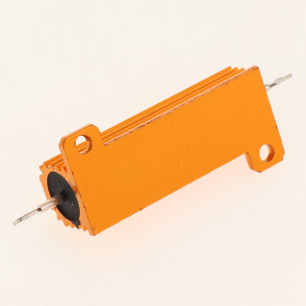 Gold Aluminum Shell resistor RX24 50W High Power Resistor For LED Bulb 6R