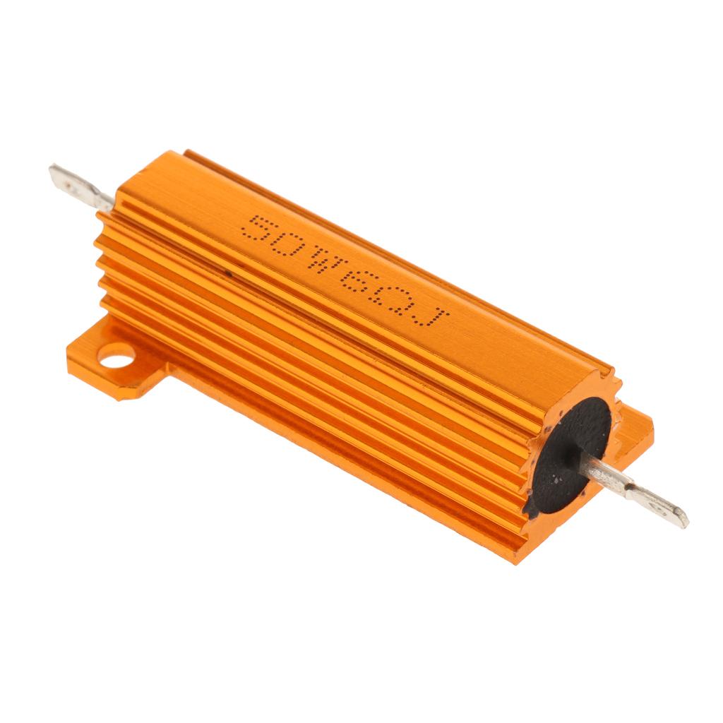 Gold Aluminum Shell resistor RX24 50W High Power Resistor For LED Bulb 6R